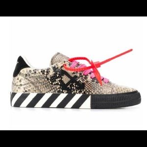Off White Snakeskin Sneakers